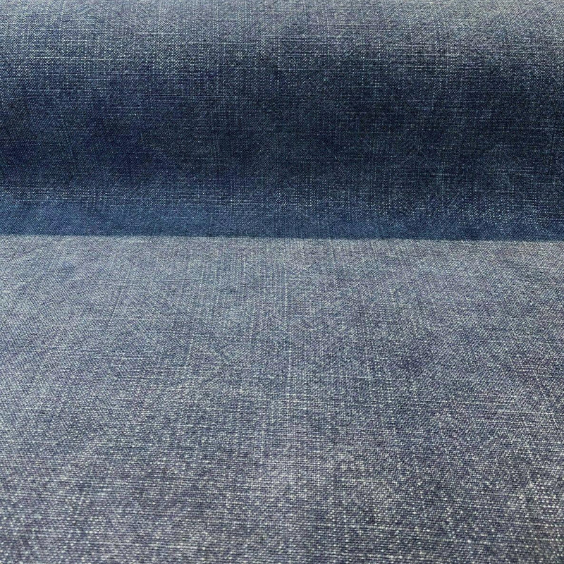 Belgian Linen Drifter Blue Baltic Linen Fabric - Baltic Blue, Shabby Chic, 56" Width (1 Yard)