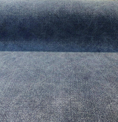 Belgian Linen Drifter Blue Baltic Linen Fabric - Baltic Blue, Shabby Chic, 56" Width (1 Yard)