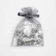 5"X 6.5" Organza Pouches-Sold By A Dozen Pieces ( 6 Pieces/Inner Pack) (Silver)