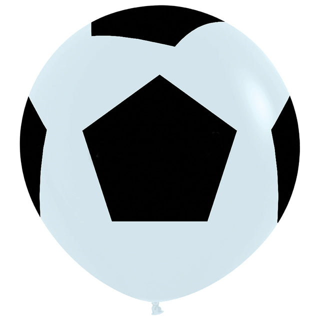 Soccer Ball Latex Balloons 24 Inch White