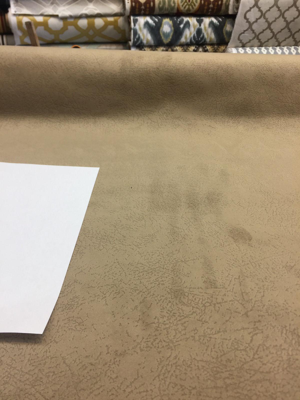 Textured Super Velvet Fabric - Taupe, 56" Width, Horizontal Repeat 16", Vertical Repeat 15" (1 Yard)