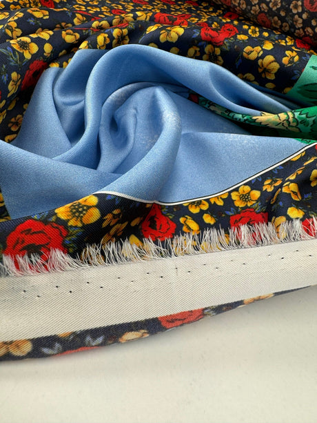 Polyester Sateen Multicolour Panel Print