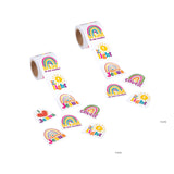 1 1/2" Bulk 100 Pc. Be Kind Rainbow Sticker Roll