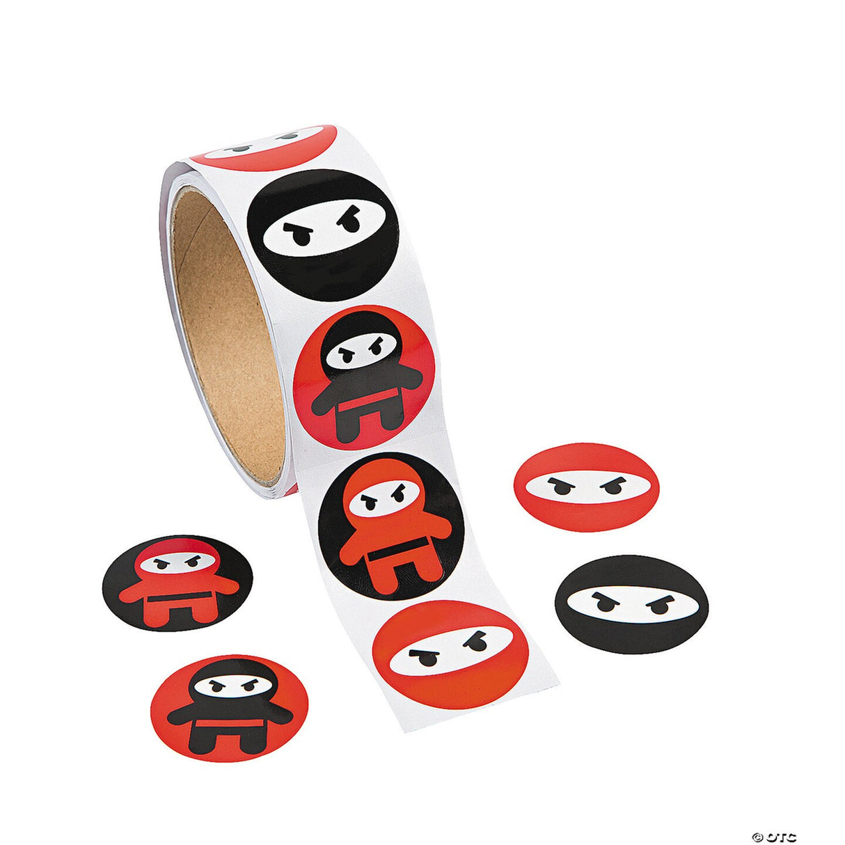 1 3/4" Ninja Sticker Roll - 100 Pc.