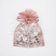 5"X 6.5" Organza Pouches-Sold By A Dozen Pieces ( 6 Pieces/Inner Pack) (Rosy Mauve)