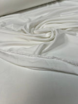 White Polyester Elastane Knitted Sportswear Fabric