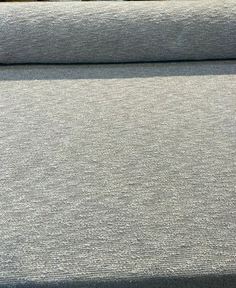 Sunbrella Outdoor Silken Boucle Acrylic Fabric - Gray Boucle, 54" Width (1 Yard)