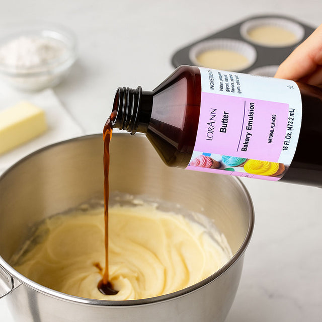 LorAnn Oils Natural Butter Bakery Emulsion, 16 oz.