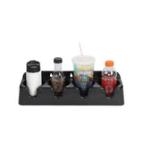 Dispense Rite Countertop or Surface Mount Beverage Organizer, 4 Compartment