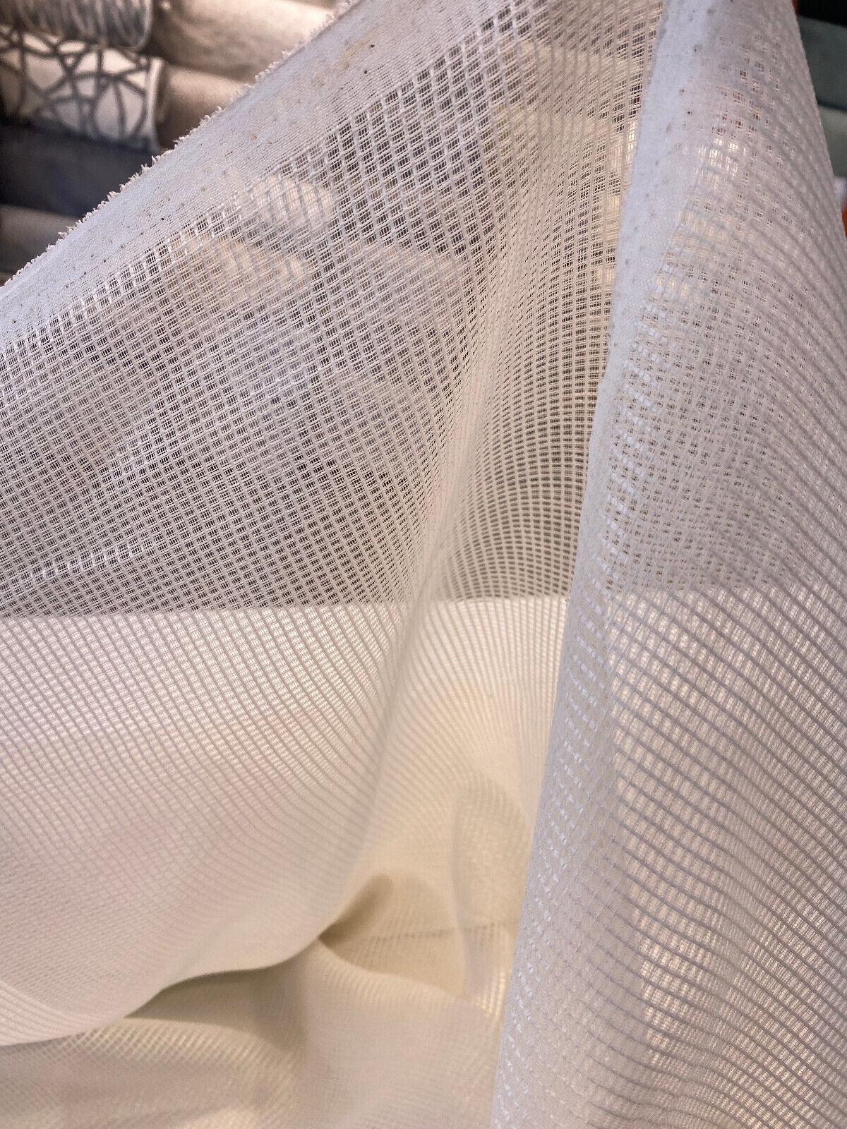 P Kaufmann Natural Sheer Tiny Net Polyester Fabric - Natural Sheer Net, 118" Width (By The Yard)