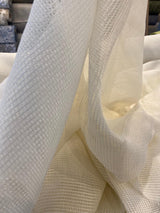 P Kaufmann Natural Sheer Tiny Net Polyester Fabric - Natural Sheer Net, 118" Width (By The Yard)