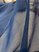 P Kaufmann Sheer Blue Tiny Net Polyester Fabric - Blue Tiny Net, 118" Width (By The Yard)