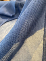 P Kaufmann Sheer Blue Tiny Net Polyester Fabric - Blue Tiny Net, 118" Width (By The Yard)