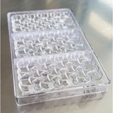 Safranne Viela Faceted Tablet Polycarbonate Chocolate Mold, 3 Cavities