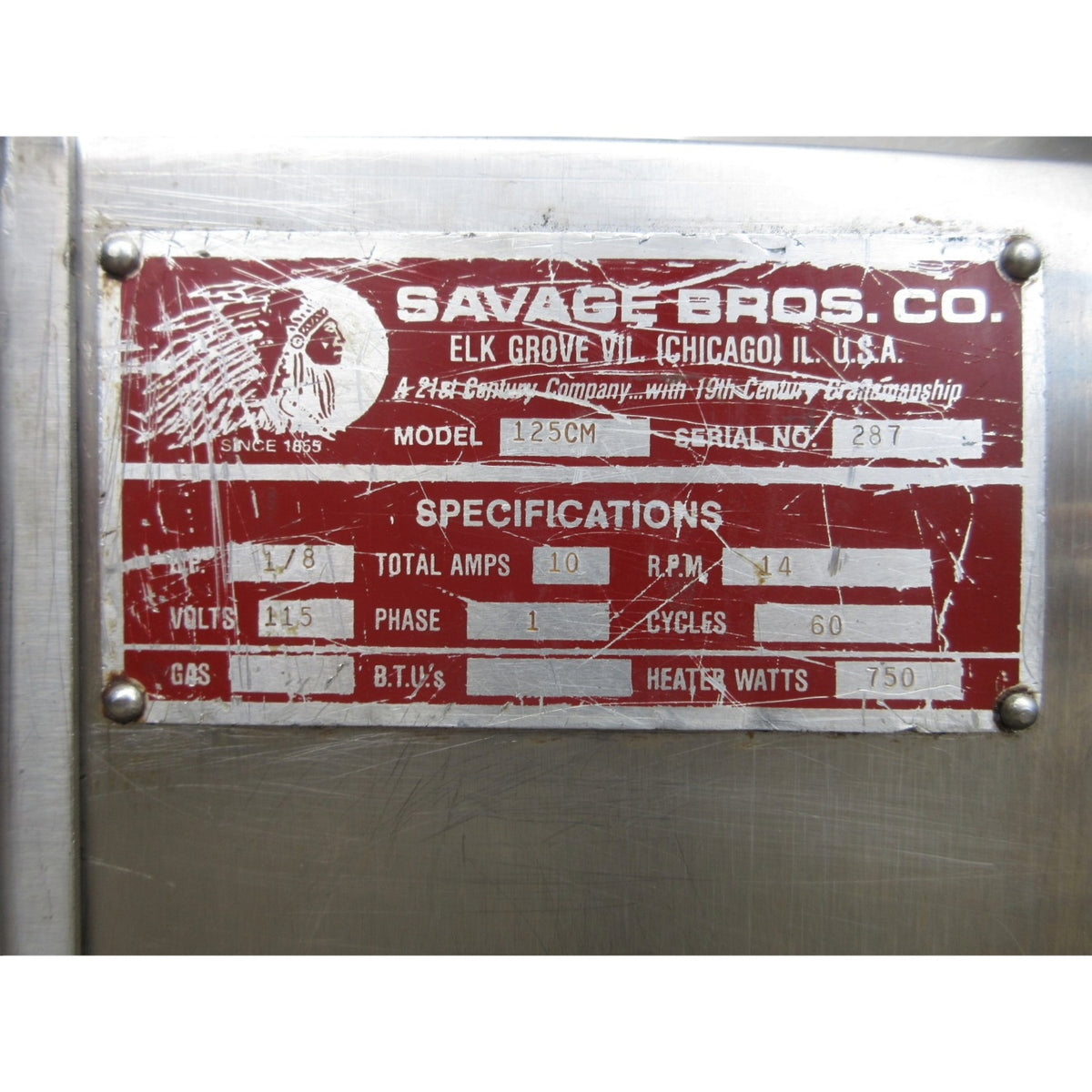 Savage Bros 125CM Chocolate Melter & Temperer, Used Excellent Condition