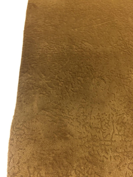 Amber Textured Super Velvet Fabric - Amber Textured, 56" Width (1 Yard)