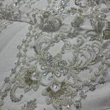 Beaded Embroidered Lace Mesh