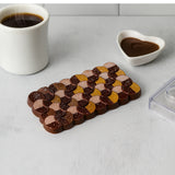 Safranne Viela Faceted Tablet Polycarbonate Chocolate Mold, 3 Cavities