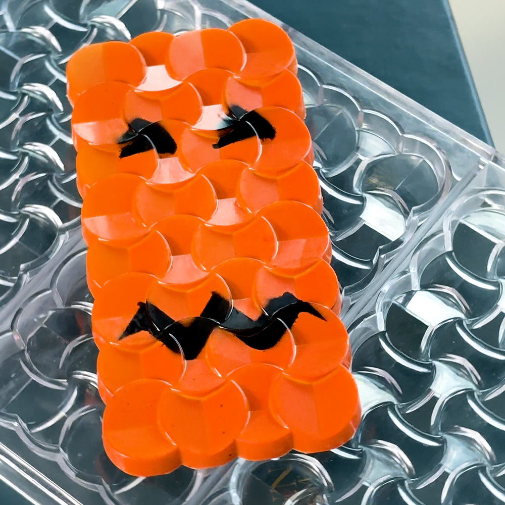 Safranne Viela Faceted Tablet Polycarbonate Chocolate Mold, 3 Cavities