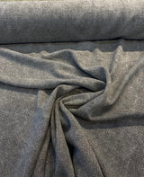 Belgian Linen Drifter Linen Fabric - Fossil Black, 56" Width, Railroaded (By The Yard)