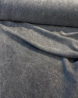 Belgian Linen Drifter Linen Fabric - Fossil Black, 56" Width, Railroaded (By The Yard)