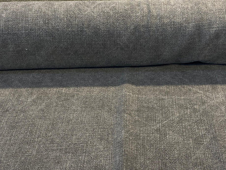 Belgian Linen Drifter Linen Fabric - Fossil Black, 56" Width, Railroaded (By The Yard)