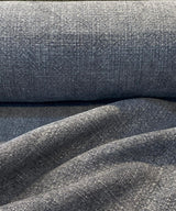 Belgian Linen Drifter Eclipse Linen Fabric - Eclipse Black Hint Of Blue, 56" Width (1 Yard)