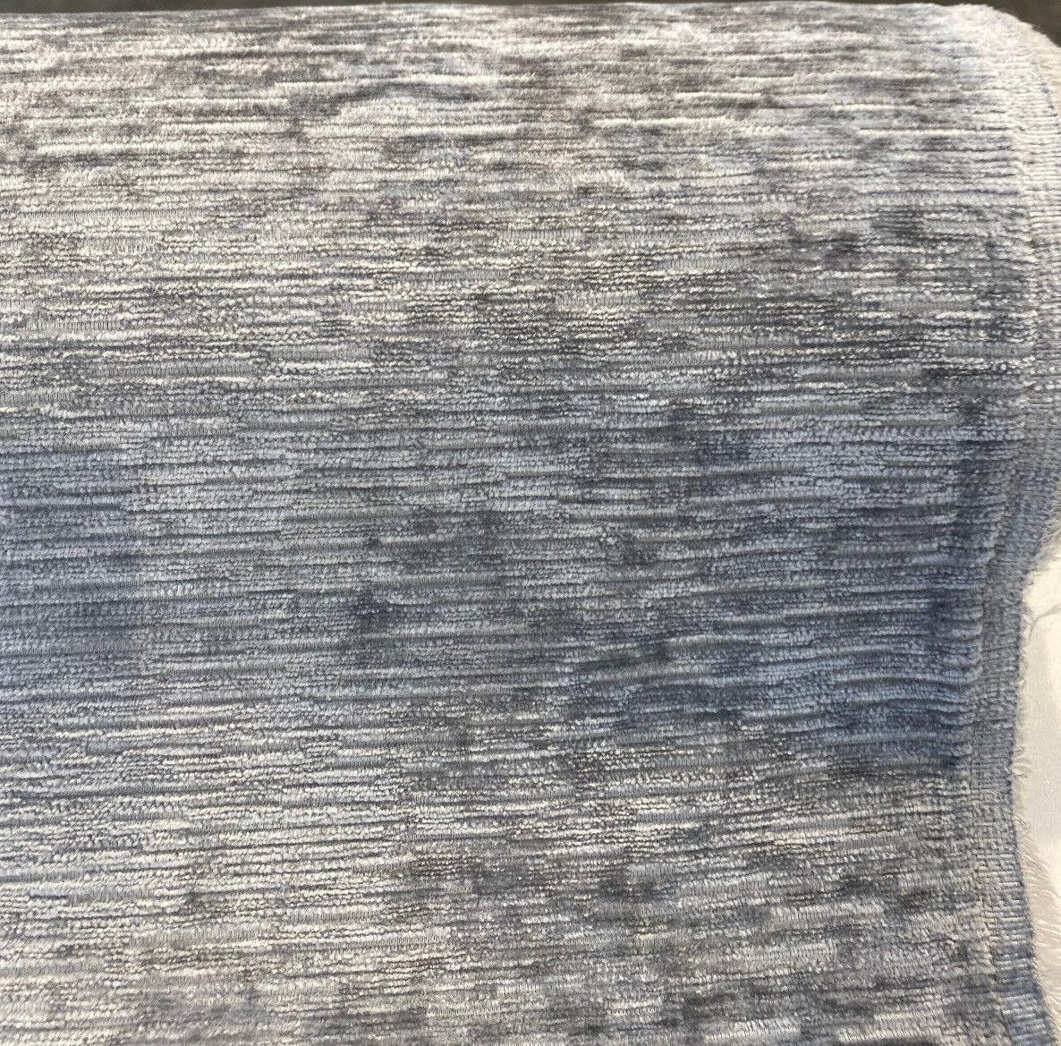Tabu Gray Minor Soft Chenille Velvet Texture Upholstery Fabric - Gray Minor, 56" Width (1 Yard)