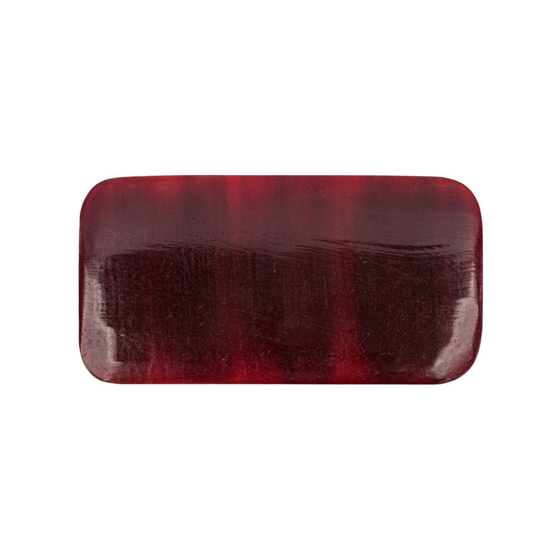 Light Brown Horn Button - 1.25" x 2.375"
