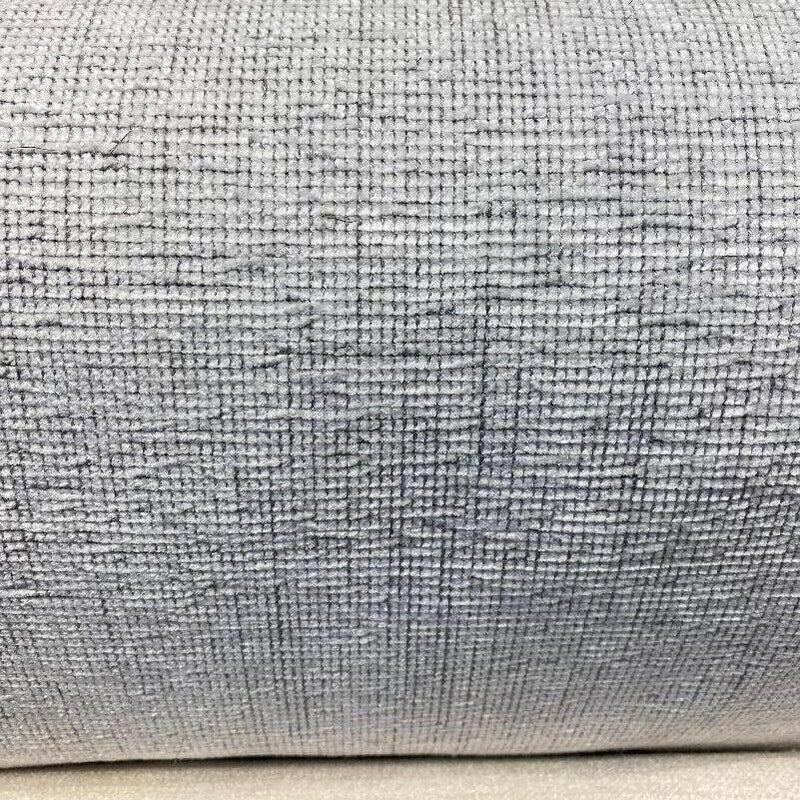 Pataya Dove Chenille Fabric - White Gray Subtle Stripes, 56" Width (1 Yard)
