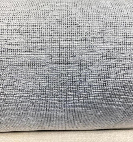 Pataya Dove Chenille Fabric - White Gray Subtle Stripes, 56" Width (1 Yard)