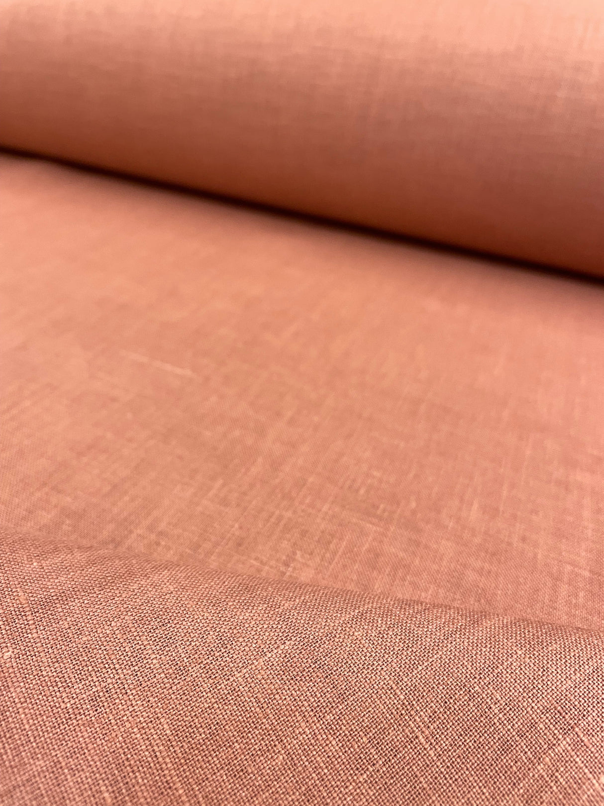 Pure Linen Fabric Clay