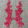 Beaded Floral Lace Applique