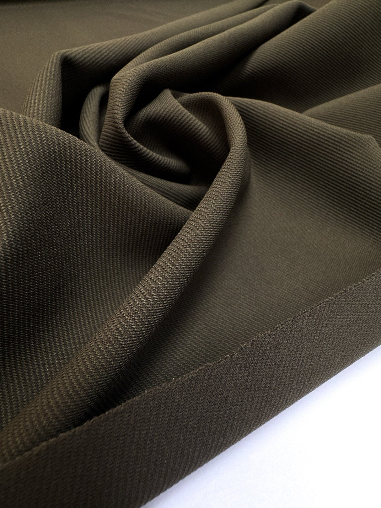Green Polyamide Elastane Twill