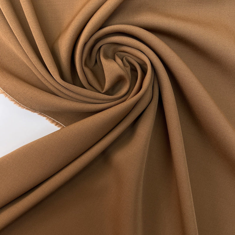 Wool Twill Suit Fabric Brown Shades