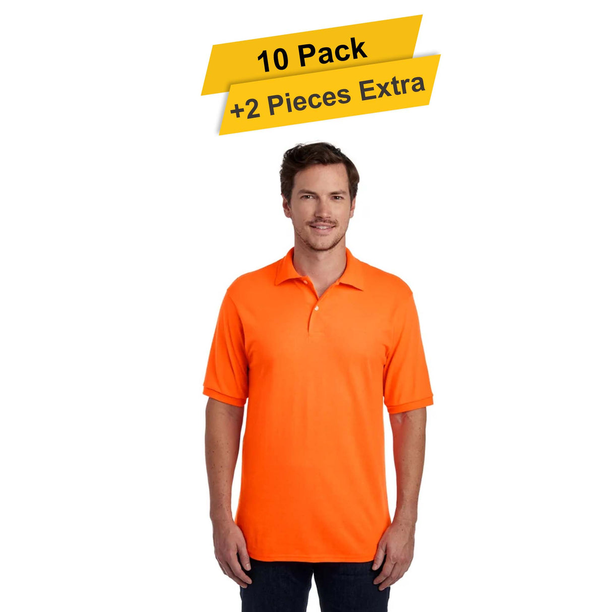 Spotshield Jersey Sport Shirt 10 Pack 50% Cotton and 50% Polyester
