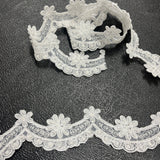 Beaded Corded Lace Trim 1.75" Wide