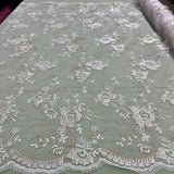Embroidered Lace Fabric 100% Polyester Net Mesh 51"