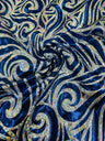 Foil Flame Spandex Fabric - Holographic Flame Print, 58" Width (1 Yard)