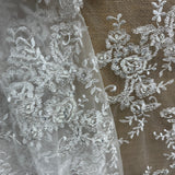 Beaded Corded Bridal Lace