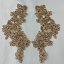Beaded Floral Lace Applique