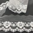 Polyester Lace Trimming Colorful Floral Embroidered 2.5" Wide