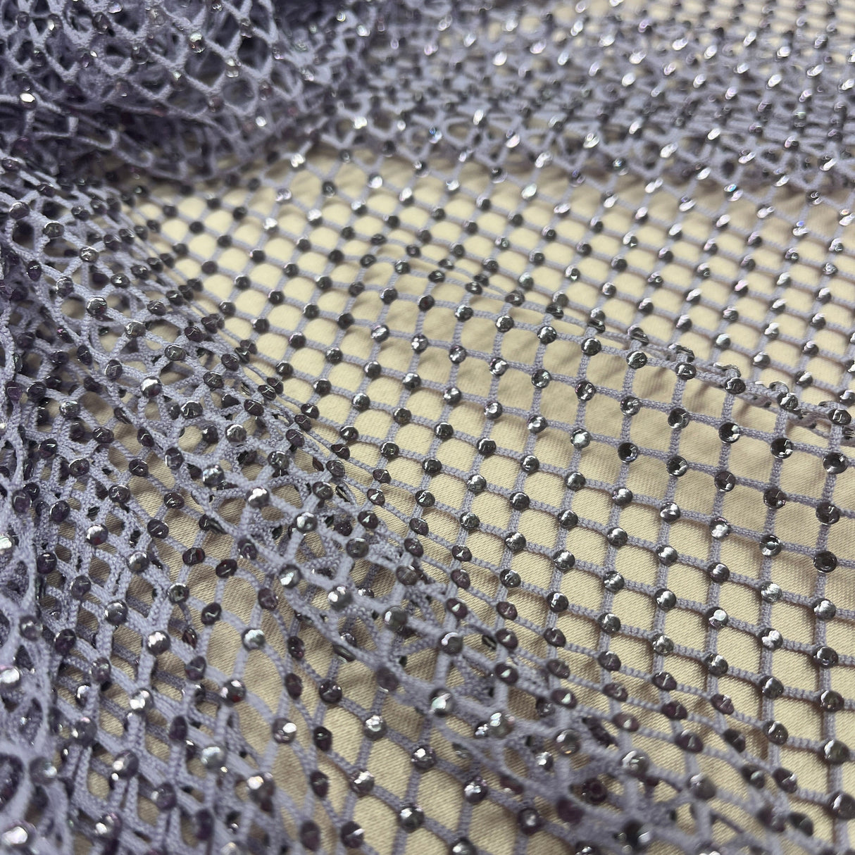 Diamond Fishnet 4-Way Stretch Fabric