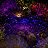 128 Inch Purple Plush Spider Halloween Decor UV Light
