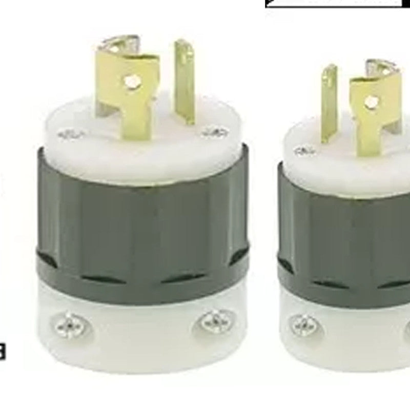 Non-NEMA Locking Plug Industrial Black White
