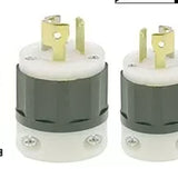 Non-NEMA Locking Plug Industrial Black White