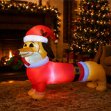 5FT Long Dachshund Christmas Yard Decoration Prop