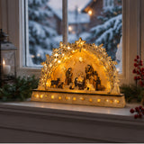 LED Christmas Decor MDF Holiday Lighted Table Display