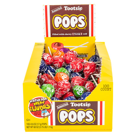Tootsie Pop Assorted Lollipops (100 Count Box)
