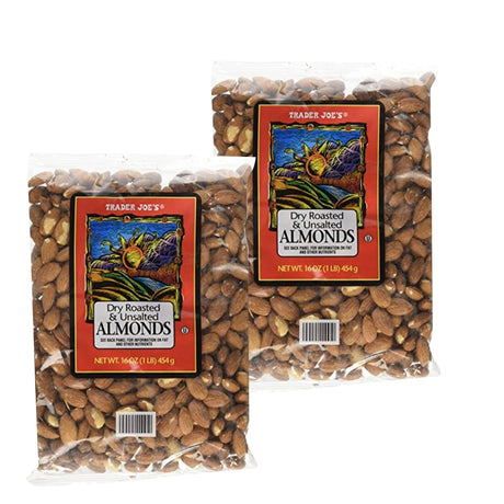 Dry Roasted & Unsalted Almonds 16 oz